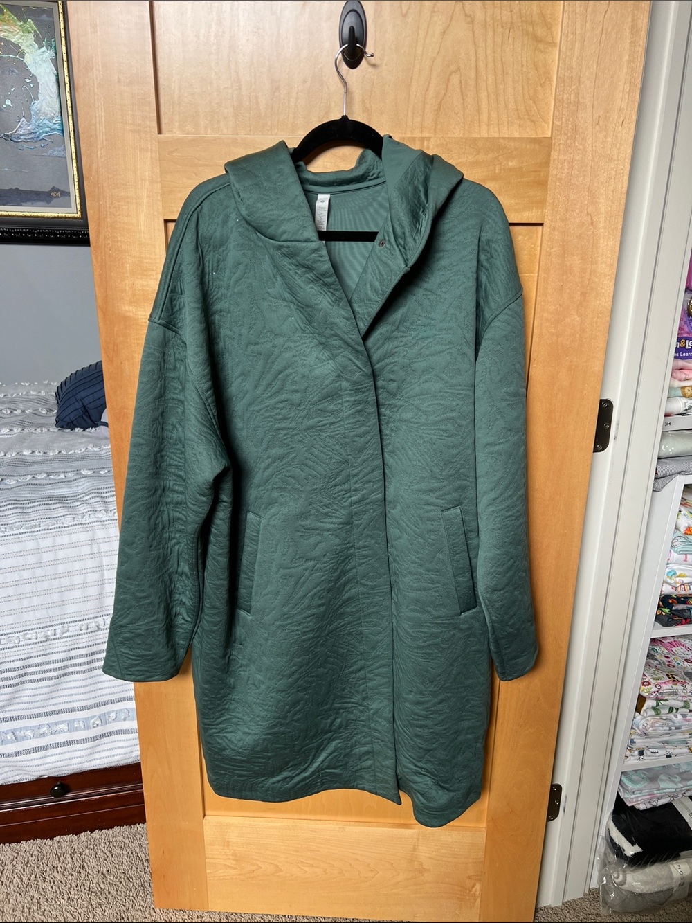 lululemon athletica Quilted Jacket in Teal Green